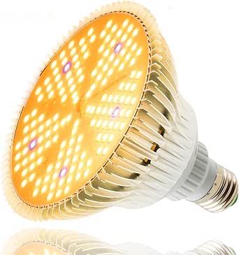 100W Lumière végétale,150 LED Lampe de Plante à Spectre Complet,E27 Plant cultivez une lampe ampoule pour Plantes Intérieur Germination Légumes Fleurs Hydroponique Serre Tente de Culture Succulentes          [Classe énergétique G]