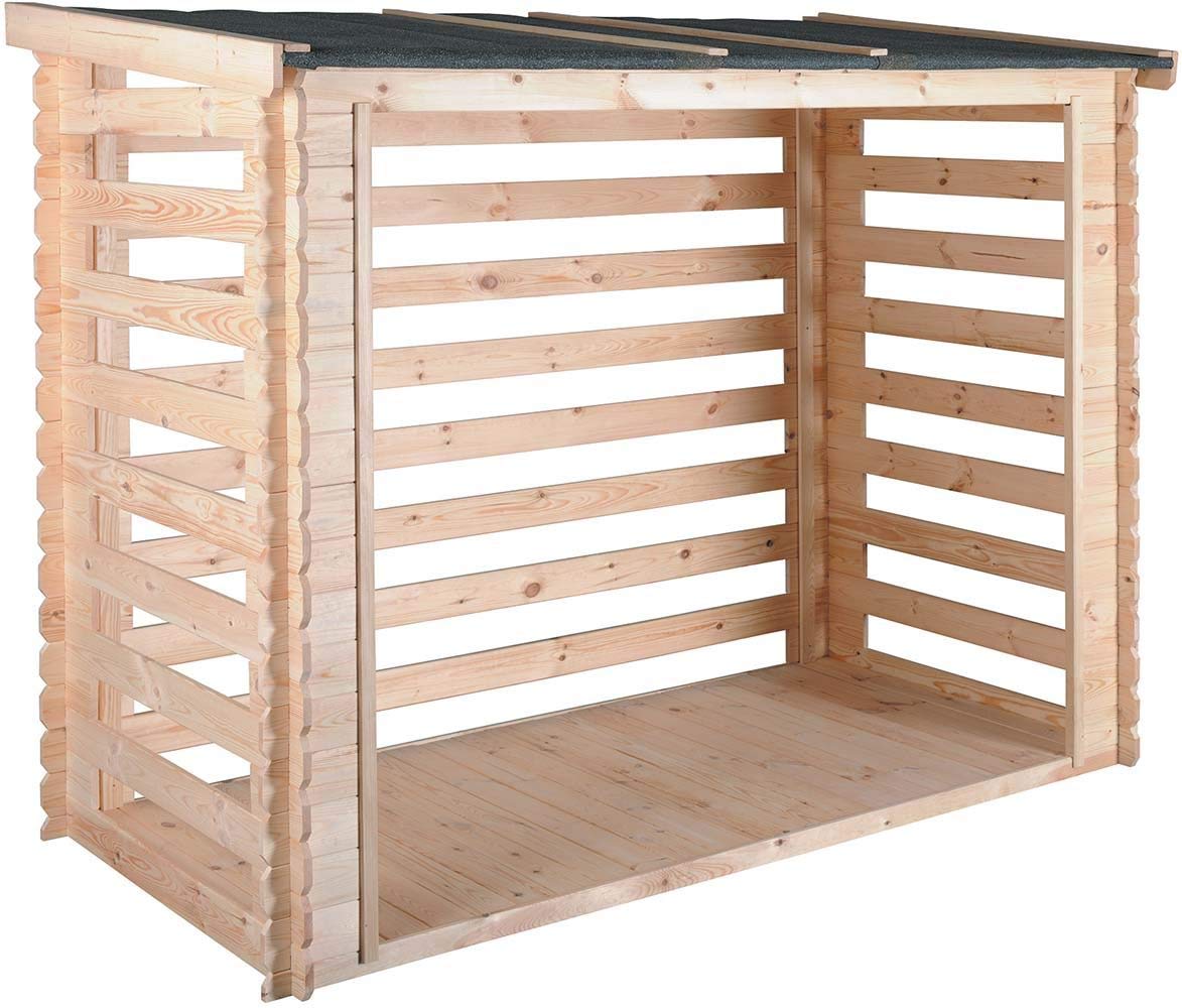 Burger Abri bûches avec Plancher Côme - 180 x 127 cm - Cerland