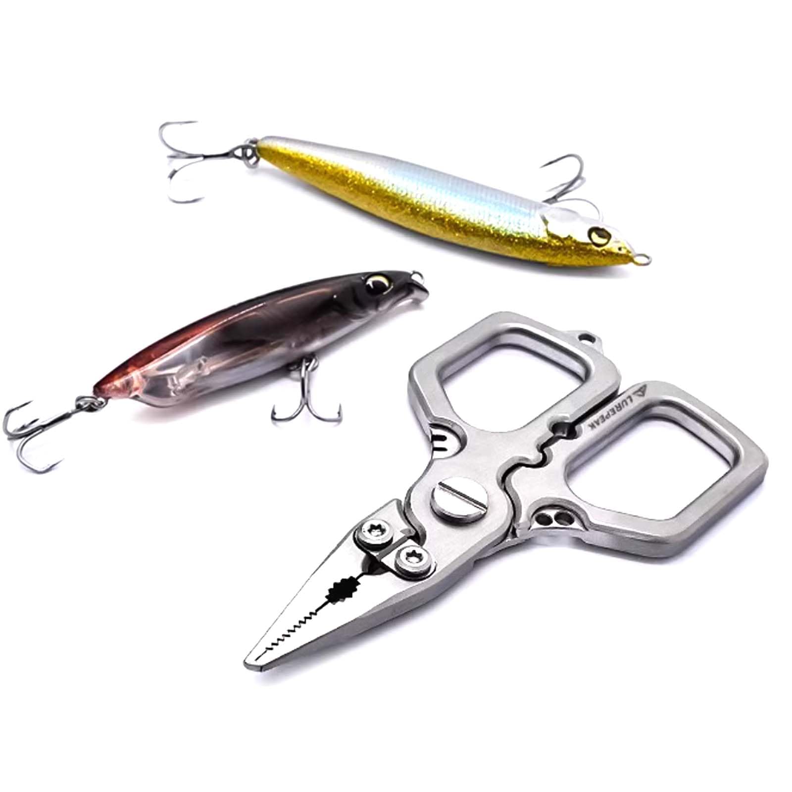 Pinza per Esca da Pesca in Acciaio Inossidabile Forbici da Pesca Multifunzione Gancio da Taglio