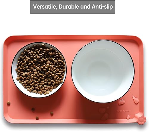 Miniatura 4 de Hoki Found Bandeja de silicona para mascotas. Tapete antideslizante para mascotas. Tapete de alimentación para perros y gatos. Tapete de