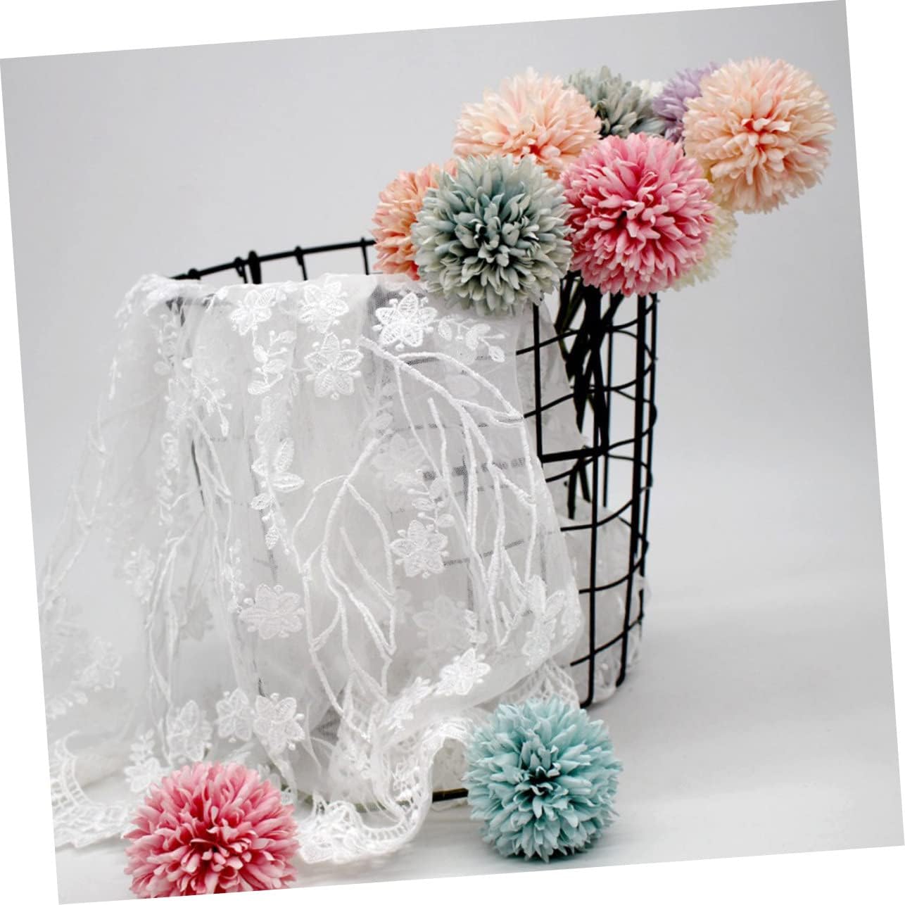 Zerodeko 1pc Metal Storage Basket Woven Laundry Basket Woven Storage Basket Metal Clothing Hamper Laundry Wire Hamper Storage Box Tub Bag Garbage Can