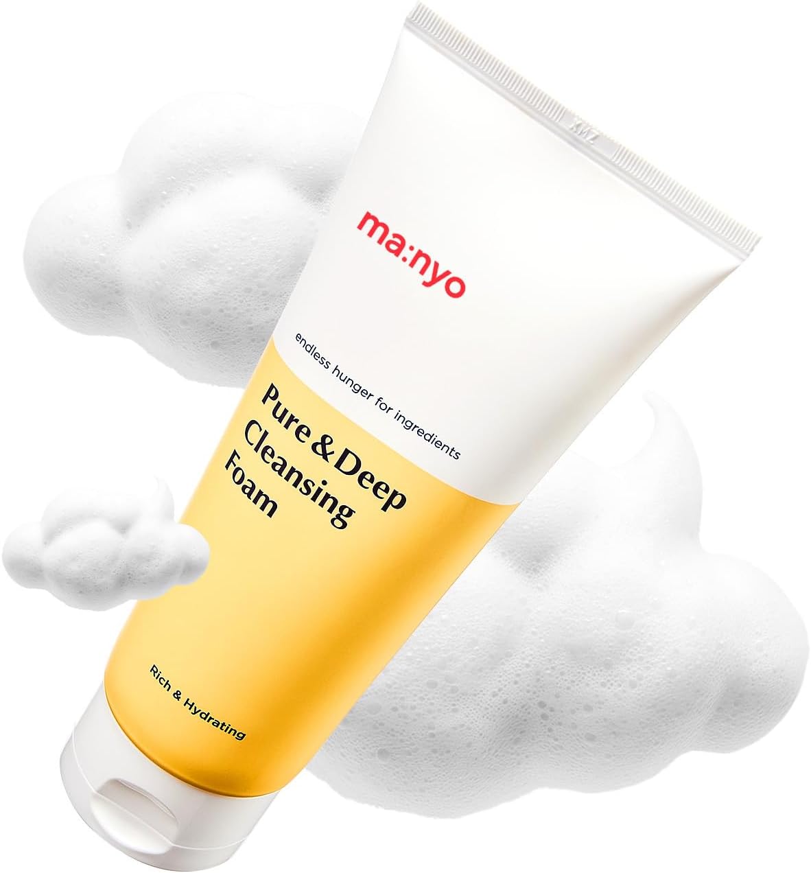 MANYO Pure & Deep Cleansing Foam, Facial Cleanser, for Double Cleansing, Pore Cleaner, Blackhead Remover, Acne Face Wash, Korean Skin Care, 6.7 fl oz (200ml)