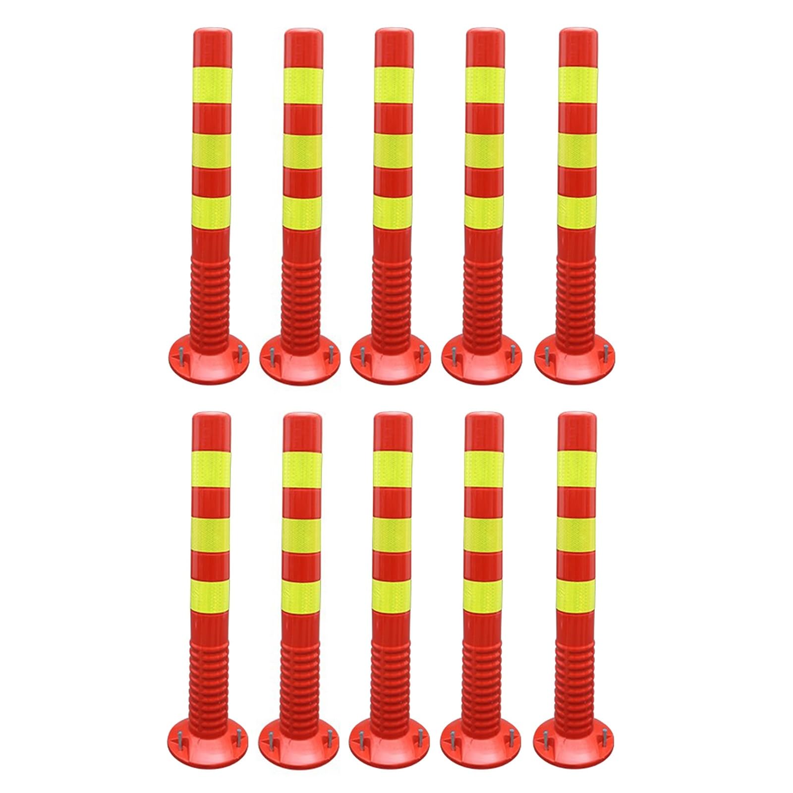 Conos de Seguridad: Equipos Flexibles de Control de tráfico, Postes de Seguridad para bolardos de estacionamiento Comercial, delimitadores de accesos y Calles para Obras, barreras de precauc