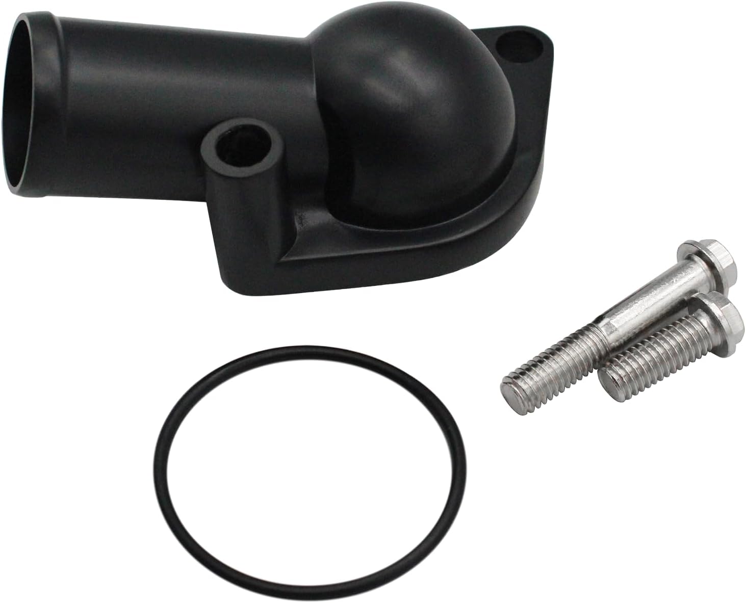 Black 15° Water Neck Thermostat Housing Fits for SBC BBC Small Block Big Block Chevy 283 302 305 327 350 383 396 427 454 502