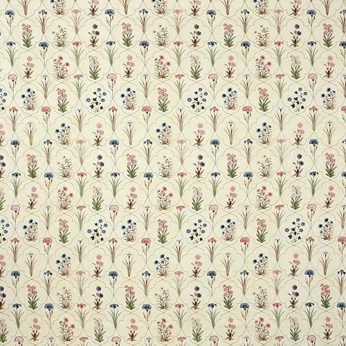 Image of Pure Cotton Designer Printed Standard 6 Pieces Diwan Set Bedsheet Covers (1 Single Bedsheet, 2 Bolster Covers, 3 Cushion Covers, Multicolor Floral)