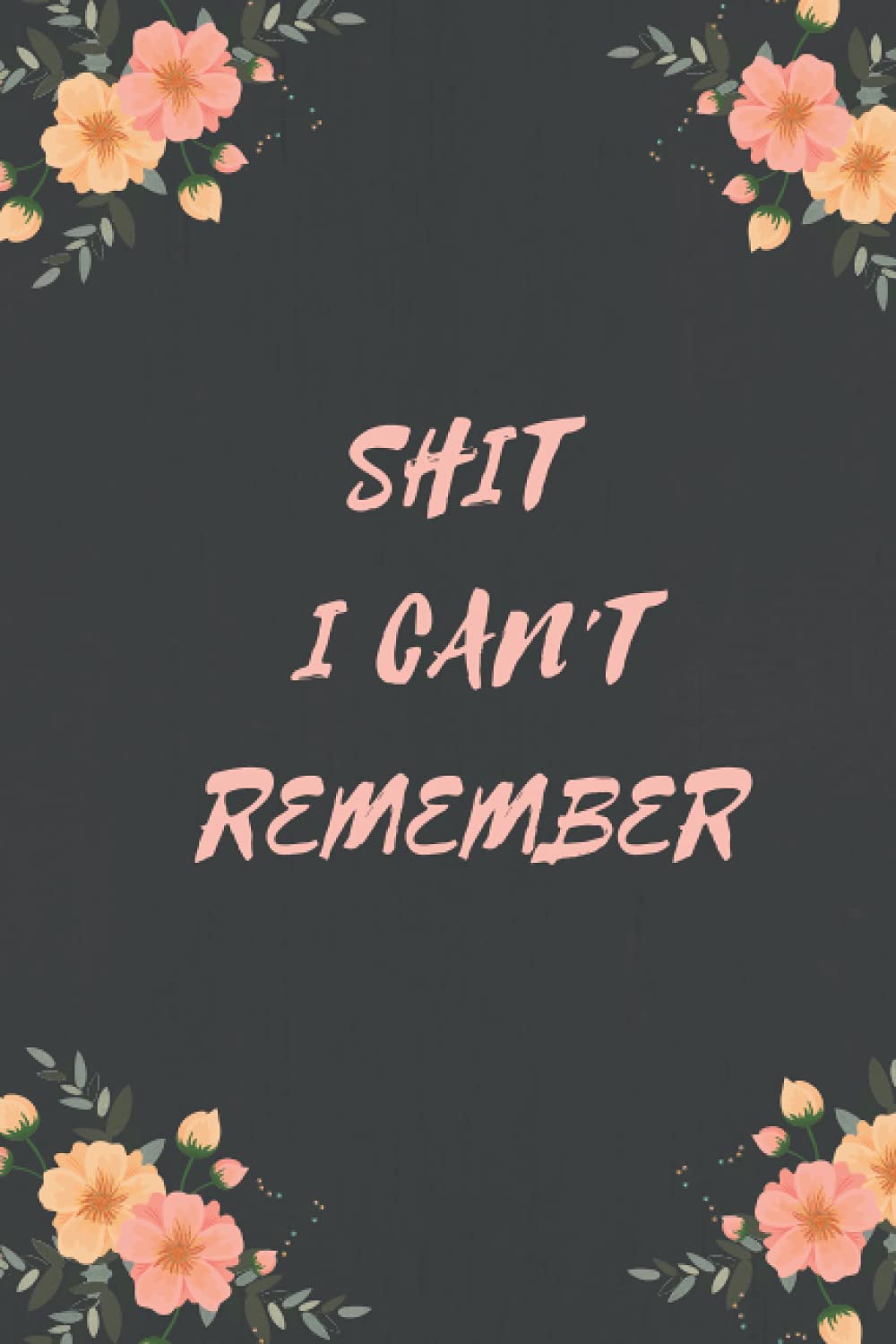 Shit I Can't Remember: password organizer notebook to Protect Usernames Address And Passwords Logbook|6"x"9 inches 100 pages notebook | password keeper notebook