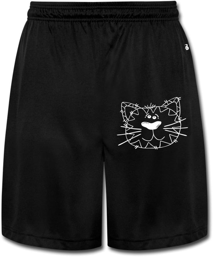 Men's Gerald G Cartoon Cat Face Summer Sports Shorts