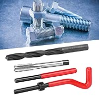 Vista 7 de Kit de reparación de roscas, 17 piezas M10 x 1.5 Kit de herramientas de reparación de roscas de acero inoxidable kit de inserción de reparación