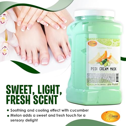 Miniatura 7 de Spa Redi Pedi Cream Mask (pepino y melón, 1 galón)