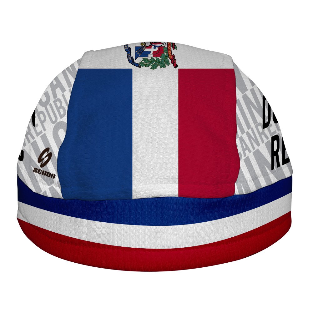 ScudoPro Dominican Republic Flag ScudPro Skullcap White