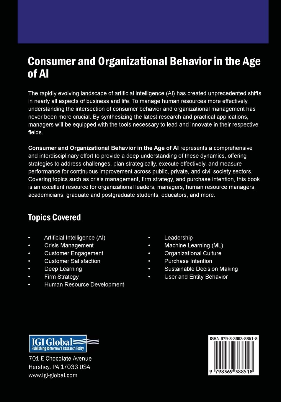 Consumer and Organizational Behavior in the Age of AI (Advances in Business Strategy and Competitive Advantage)