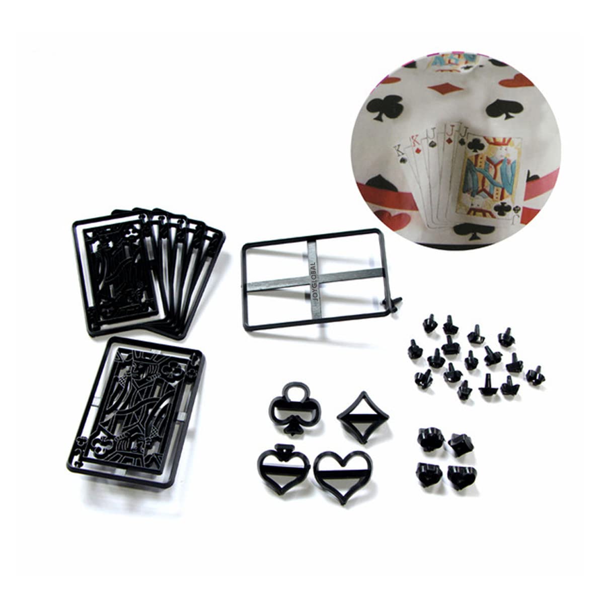 JoyGlobal 28 Pieces Set Poker Shape Patchwork Cutter