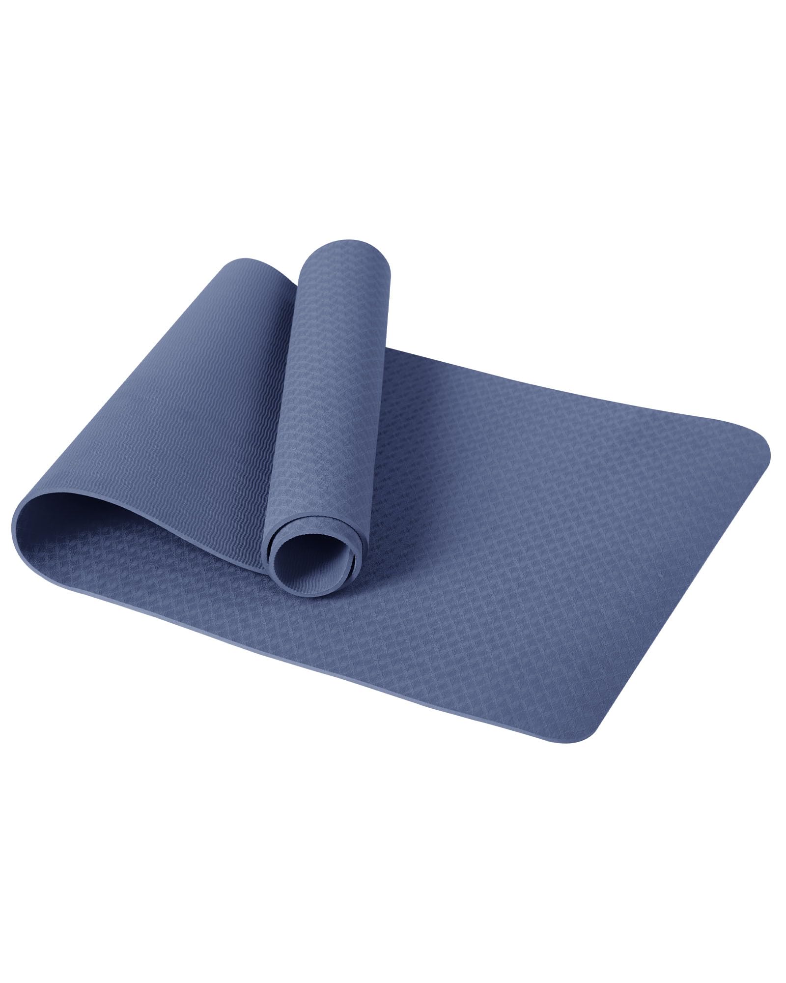 Good Nite Tappetino da Ginnastica da Yoga Tappetino Antiscivolo per Allenamento Sport Pilates con Tracolla 183 x 61 x 0,6 cm (Marina)