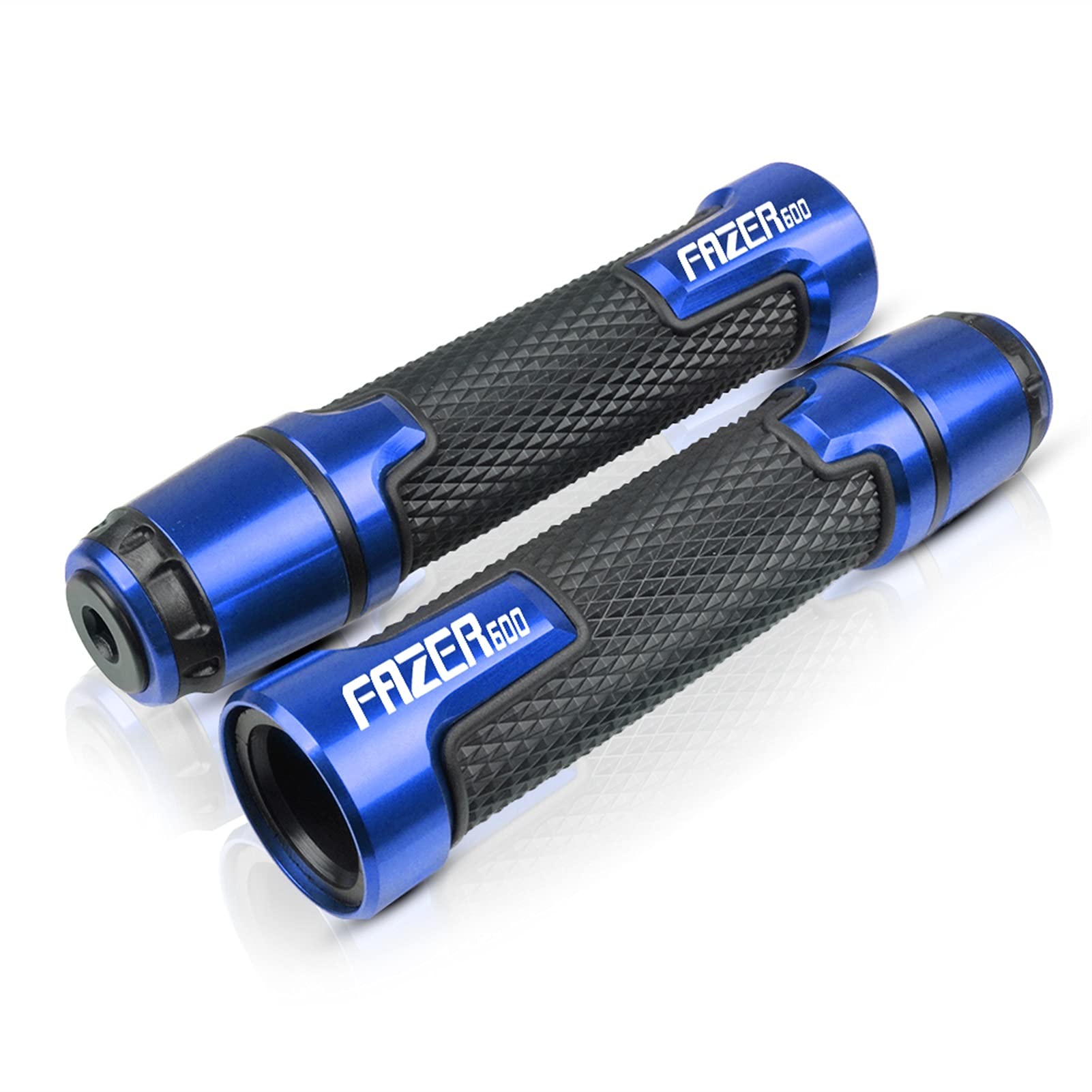 Moto Impugnatura CNC Moto Impugnatura del Manubrio Maniglia Bar Moto Manopole del Manubrio per YANAHA FAZER600 FZ6S/FZ6N 1998 1999 2000 2001 2002 2003 (Color : Blau)