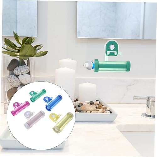 Miniatura 6 de Exprimidores de tubo de pasta de dientes, dispensador de pasta de dientes, extractor de rodillo, extractor de pasta de dientes, pinzas para pasta de