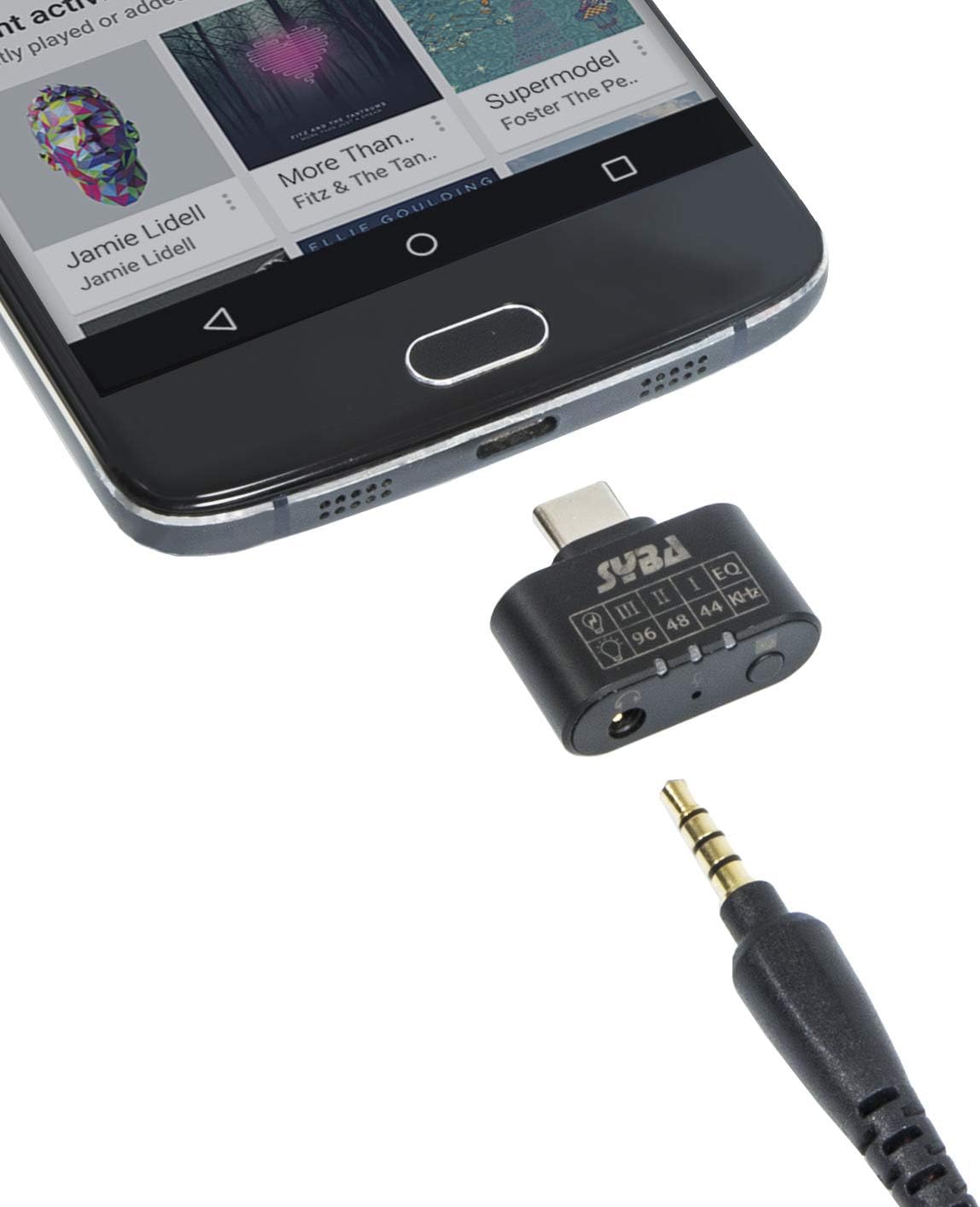 Syba 96 Khz 24 Bit DAC USB-C Tupe C Audio Sound Adapter to 3.5mm Headphone Amplifier 3 Level Eq SD-AUD20223