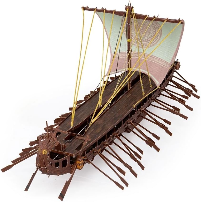 Metal Earth Premium Series Greek Trireme Ship 3D Metal Model Kit Fascinations