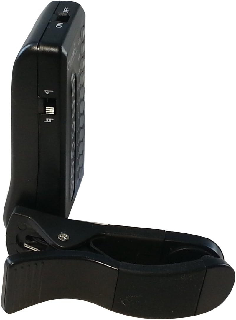 Side view of Cherub WST-550G Tuner showing the ON/OFF switch