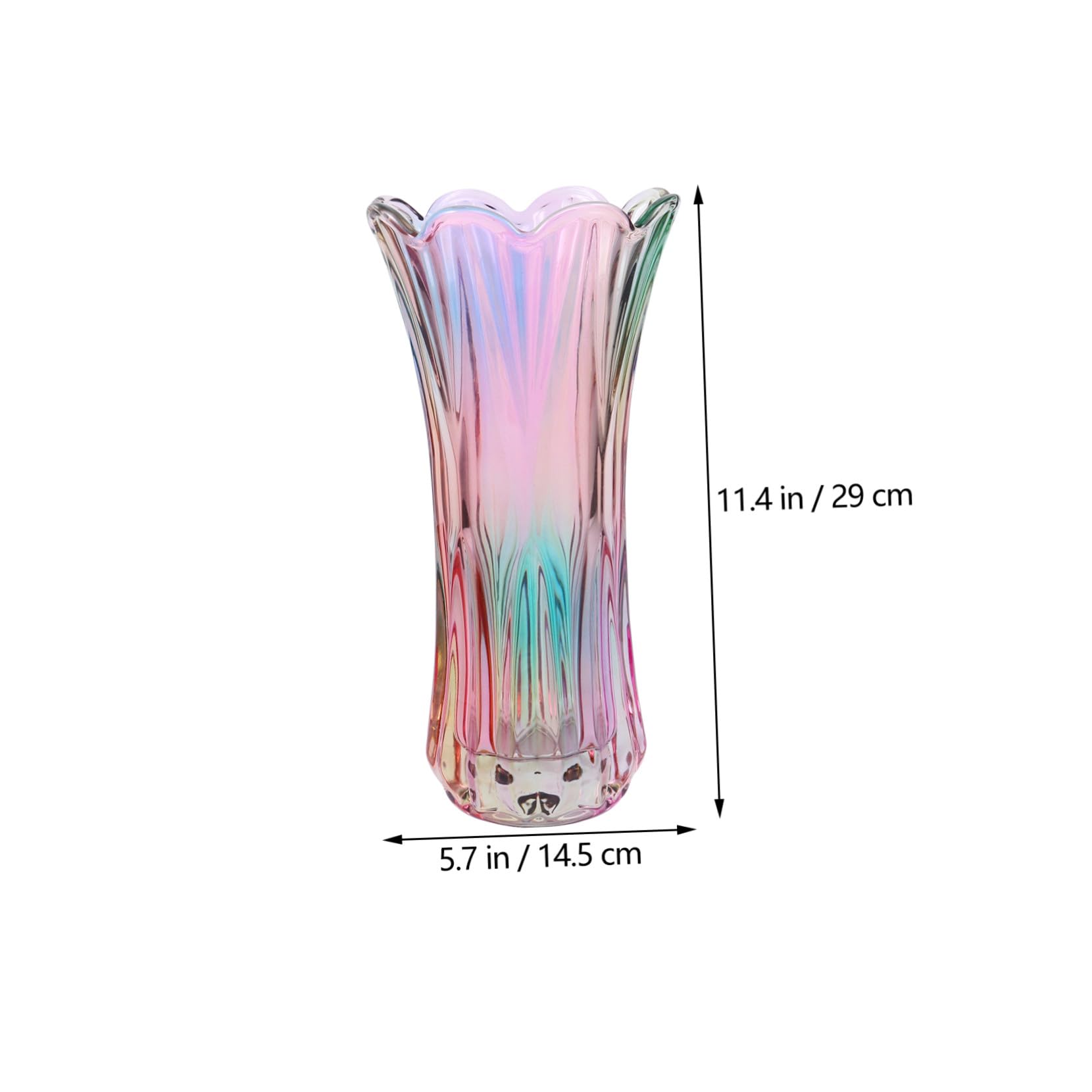 BESPORTBLE Dekorative Glasvase im Retro Stil aus Glas für Grüne Pflanzen und Blumen Fensterbänken und Schreibtischen im Einfachen Stil