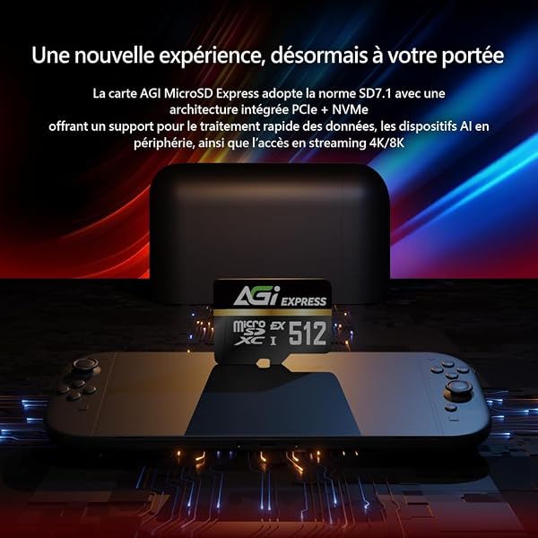 AGI TF338 Micro SD Express 512GB, Up to 800MB/s Reading, Game Optimised, A2, 4K, High Speed Memory Card for Switch 2, Handheld Consoles, Portable Gaming Devices - 5