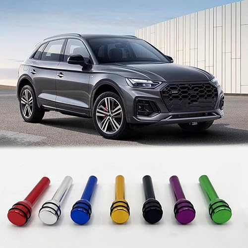 Miniatura 6 de BESULEN 8 pomos de bloqueo de puerta de automóvil, cubiertas de bloqueo automático de aleación de aluminio, perillas de bloqueo interior automotriz,