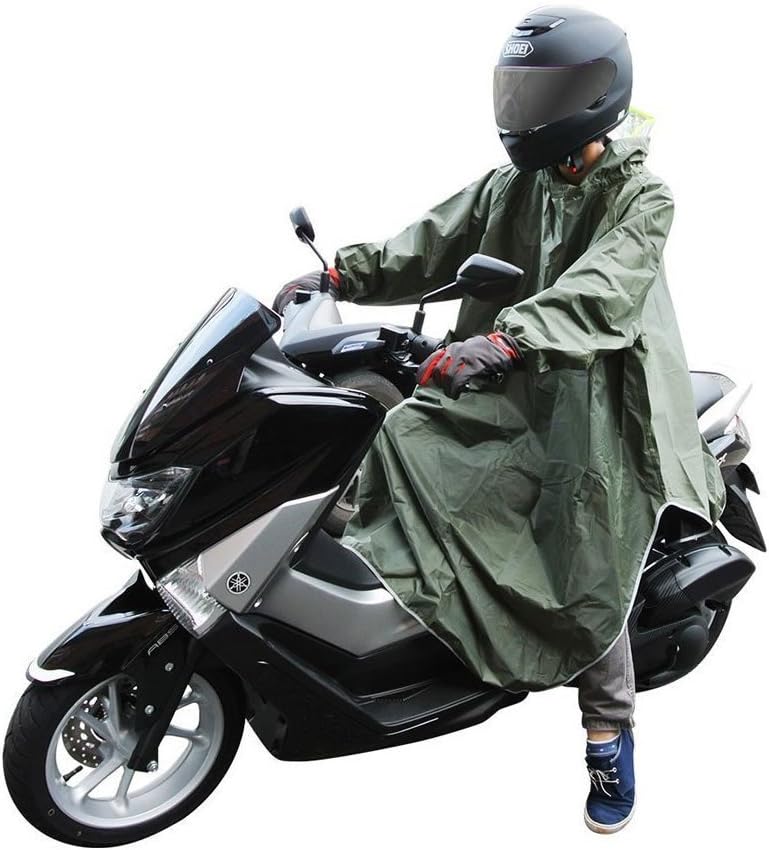 CarOver 【フリーサイズ】 極厚 袖付き レインポンチョ メンズ レディース バイク 自転車 原付 スクーター フリーサイズ レインコート レインウェア レインスーツ 雨ガッパ 通勤 通学 CO-RAIN-PONCHO-GR