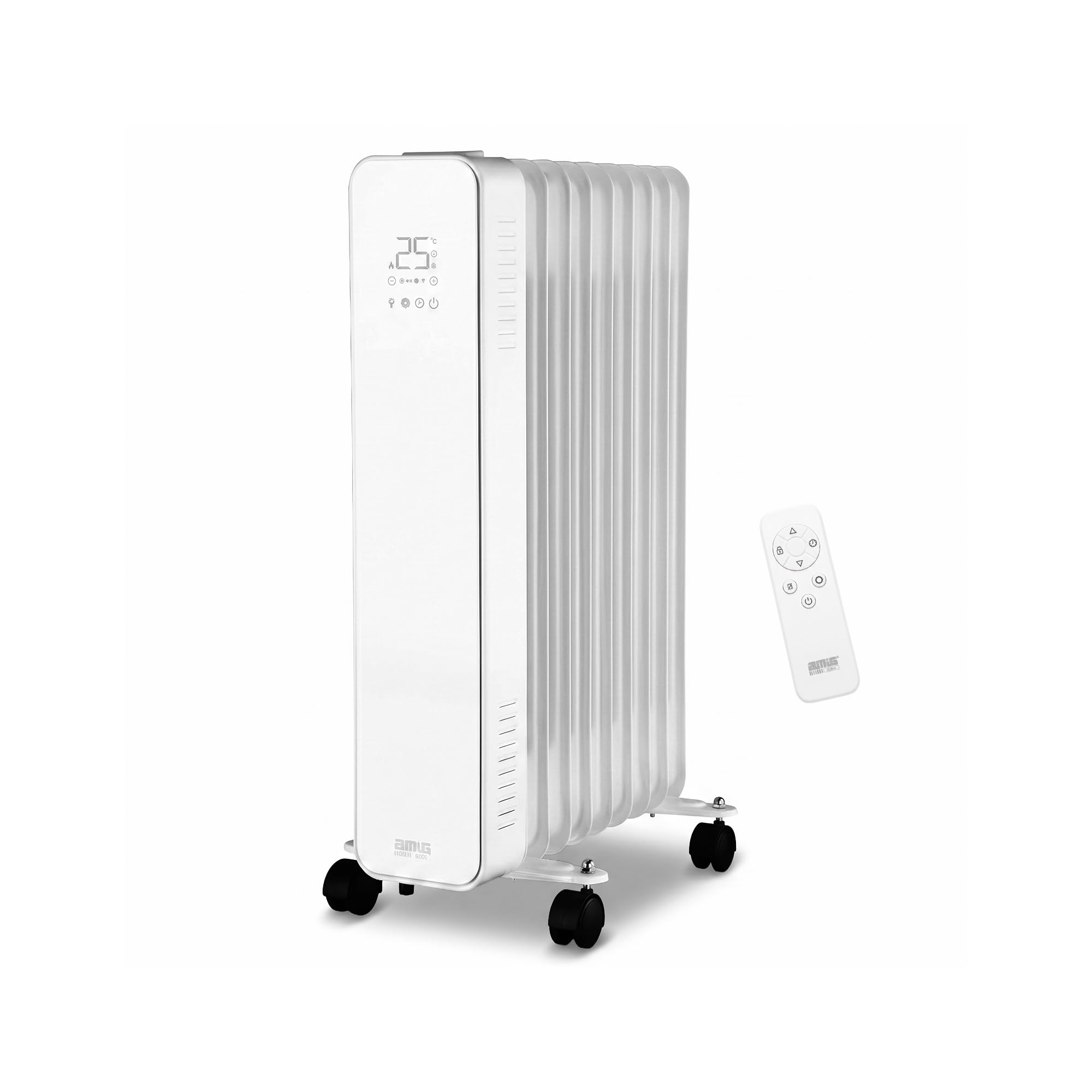 Amig - Radiador de aceite - 435 x 630 x 135 mm - Termostato electrónico