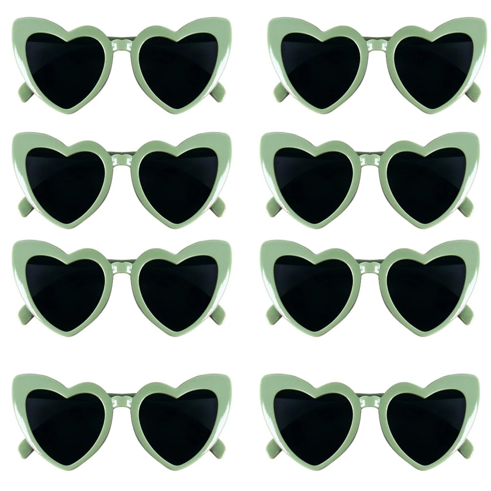 20pcs Heart Shaped Sunglasses Women's Bachelorette Party Favors Glasses Bridal Shower Wedding Decoration Bridesmaid Gifts For Night Out Party