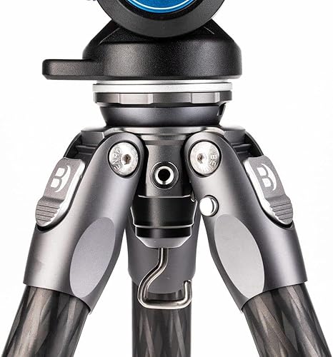 Miniatura 2 de Benro Tortoise 24CLV - Trípode sin columnas de fibra de carbono con diseño plegable ligero, ajustes de pierna de bloqueo giratorio, sistema de