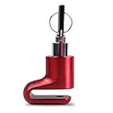 UP Security Disc Brake Lock for Motorcycle Accessories Heavy Duty Bike Bicycle Anti Theft Lock Compact Electric Scooter Ebike Powersports Wheel Hover Disc Locks (Red)