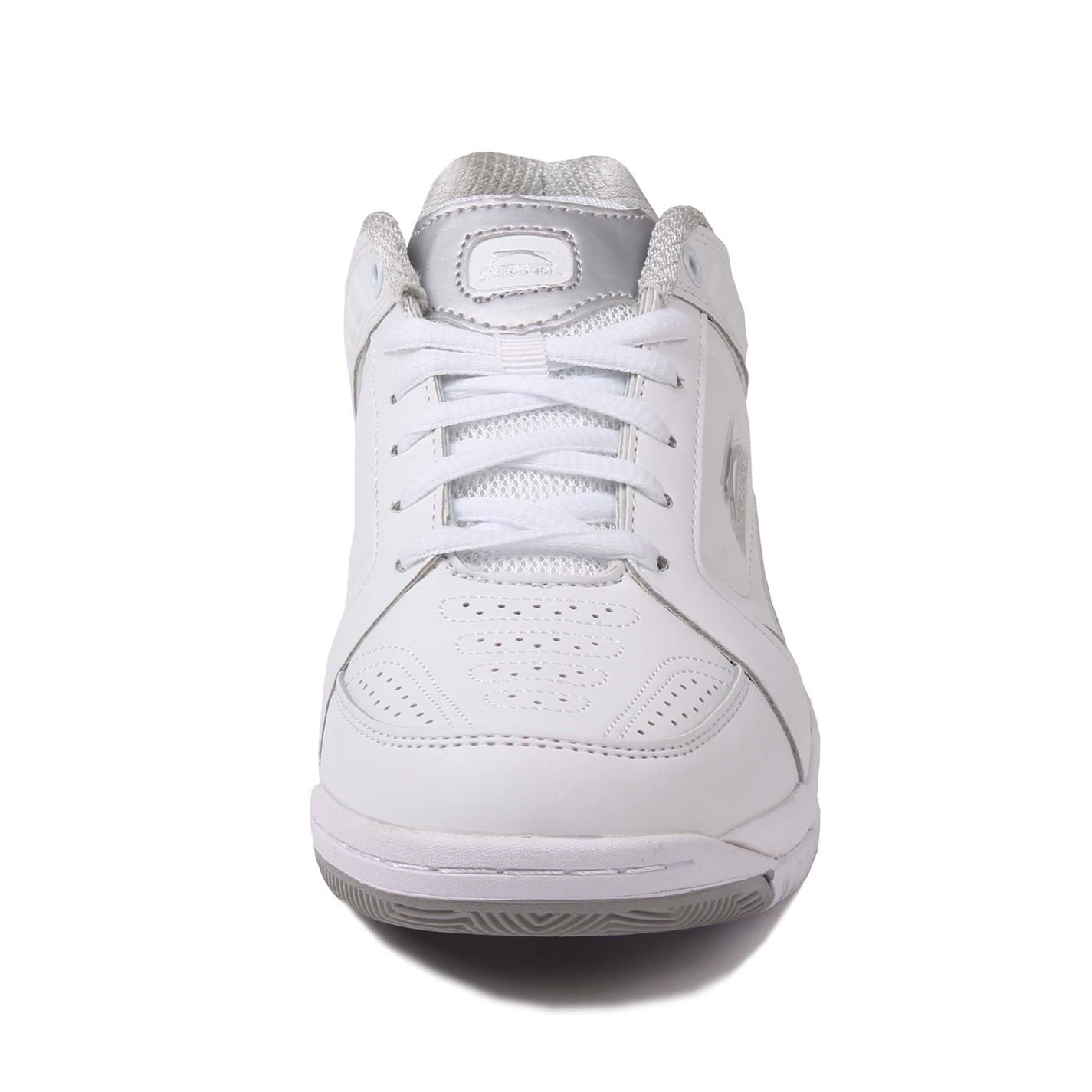 Slazenger Damskie buty tenisowe buty sportowe buty tenisowe sznurowane, biały - biały srebrny - 36 EU