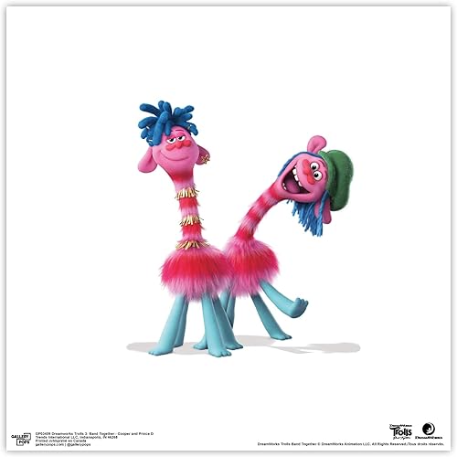 Trends International Gallery Pops Trolls Band Together - Póster de pared de Cooper y Príncipe D, 12.00 x 12.00 pulgadas, versión sin marco