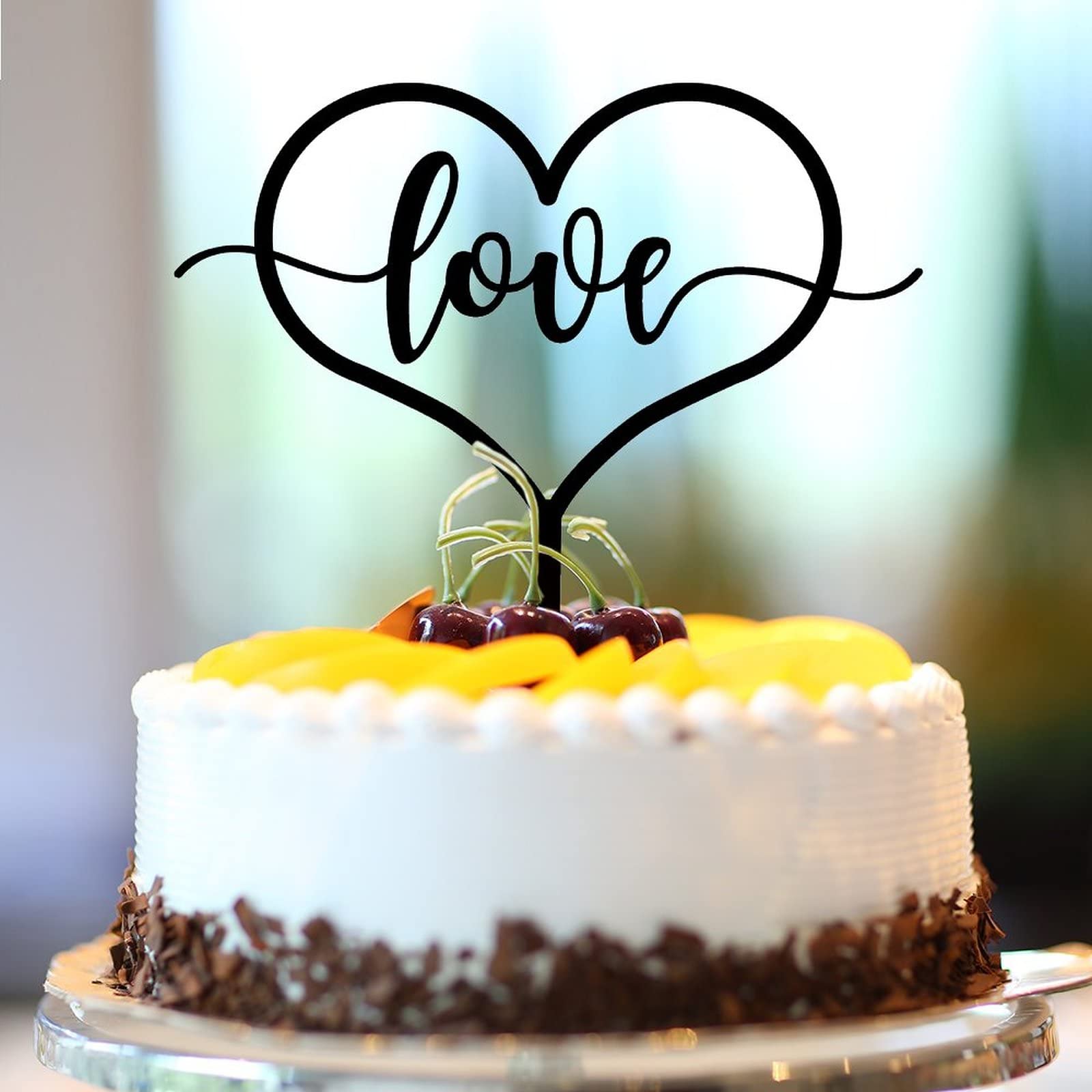 Décoration De Gâteau De Mariage Personnalisée Avec Inscription « Love