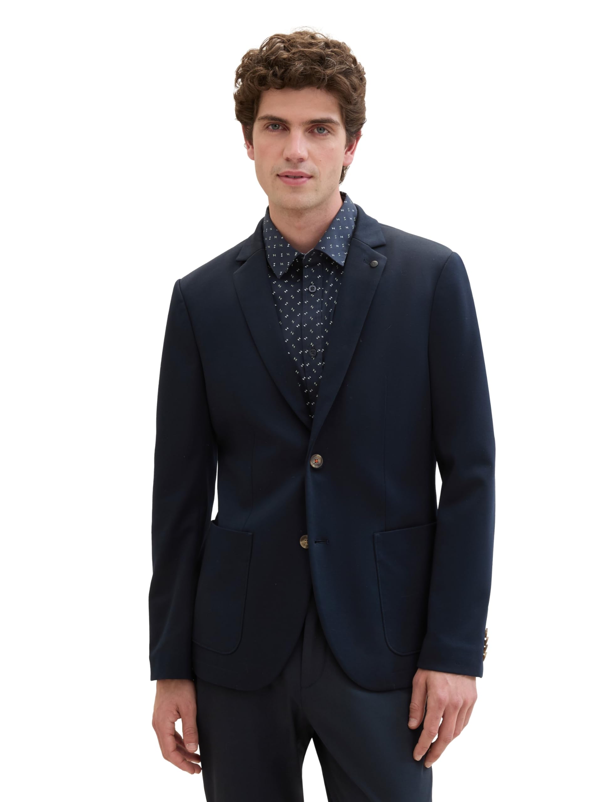 TOM TAILOR Jersey Piqué marynarka ze stretchem Mężczyźni 1043635