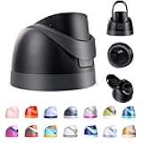 Replacement Lid for Owala Freesip, Compatible with Owala Cup 16oz 24oz 32oz 40oz, One Button Water Bottle Top Lid Replacement Accessory, Leakproof, BPA-Free (Black)