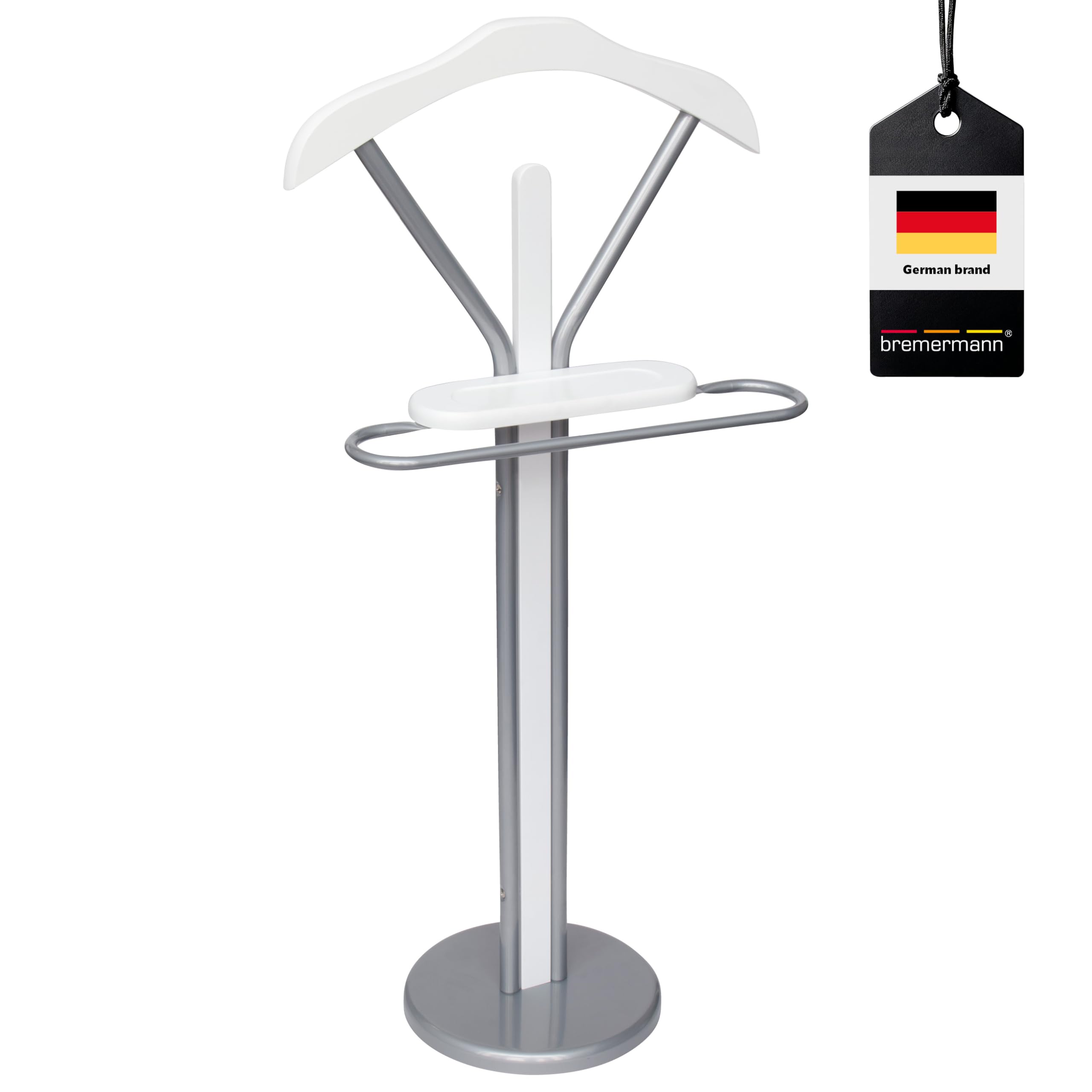 Bremermann White Valet Stand In (Silvergrey)