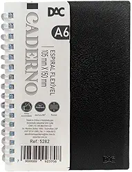 DAC - Caderno Espiral em PP A6 - Preto