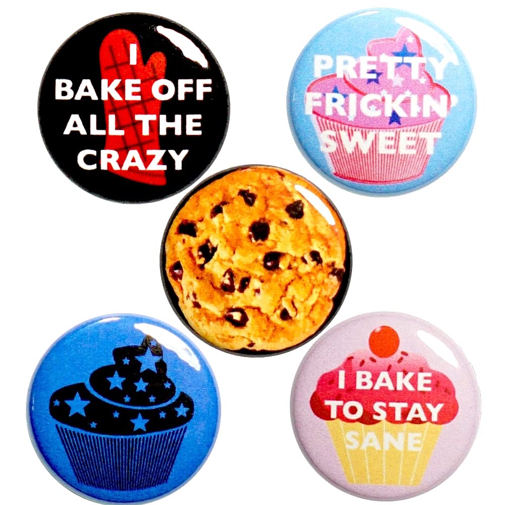 Sarcastic Buttons Baking Humor Pins for Backpacks or