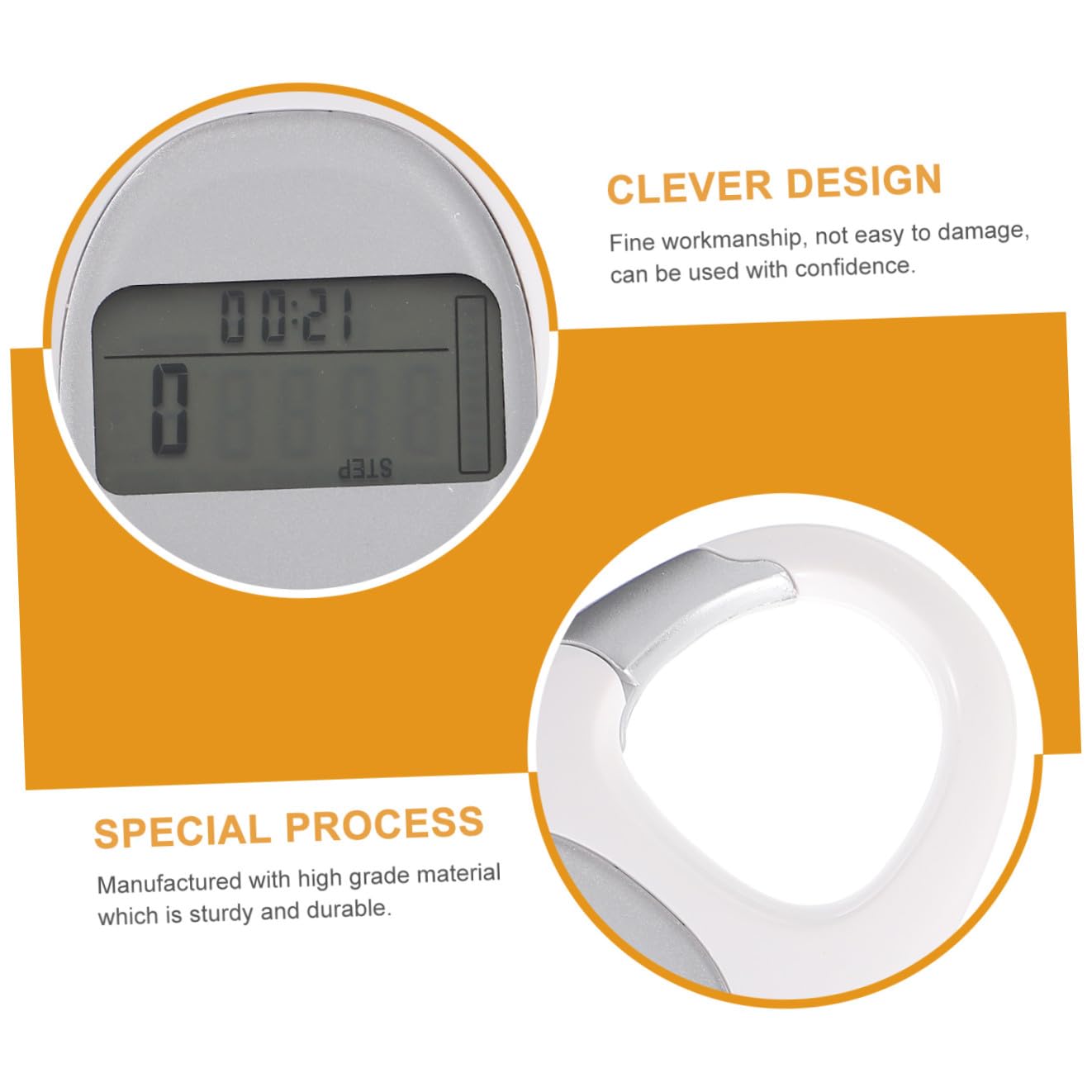 TOYANDONA Podomètre Tracker De Poignet Compteur De Pas Suivi des Pas Montre Compteurs Nombre Étanche Marche Compteur De Calories Accessoires pour l'escalade Blanc