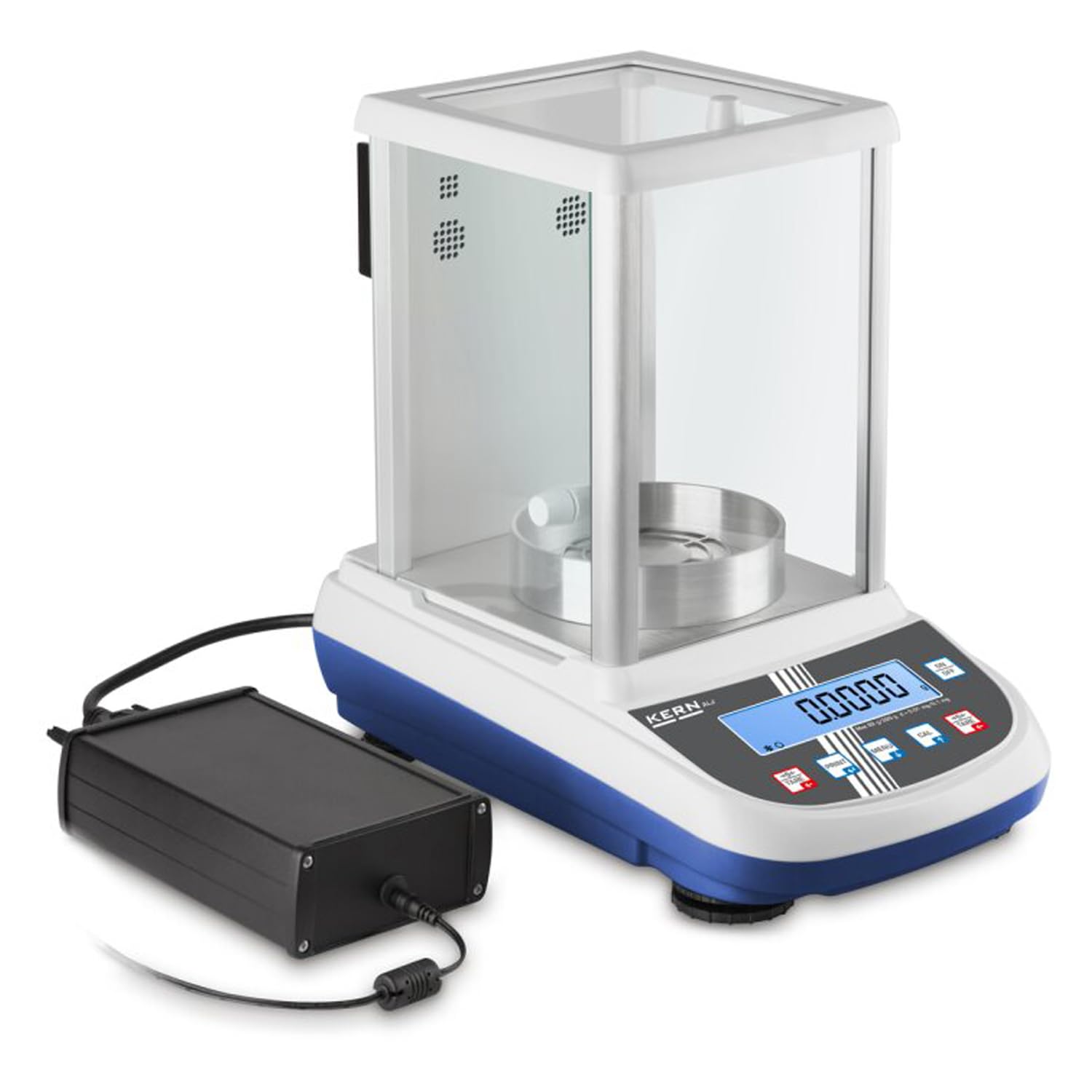 Bilancia analitica [Kern ALJ 310-4A] Precisione e prezzo al punto, con regolazione interna automatica, intervallo di peso [Max]: 310 g, leggibilità [d]: 0,1 mg, riproduzione: 0,1 mg, linearità: 0,3 mg