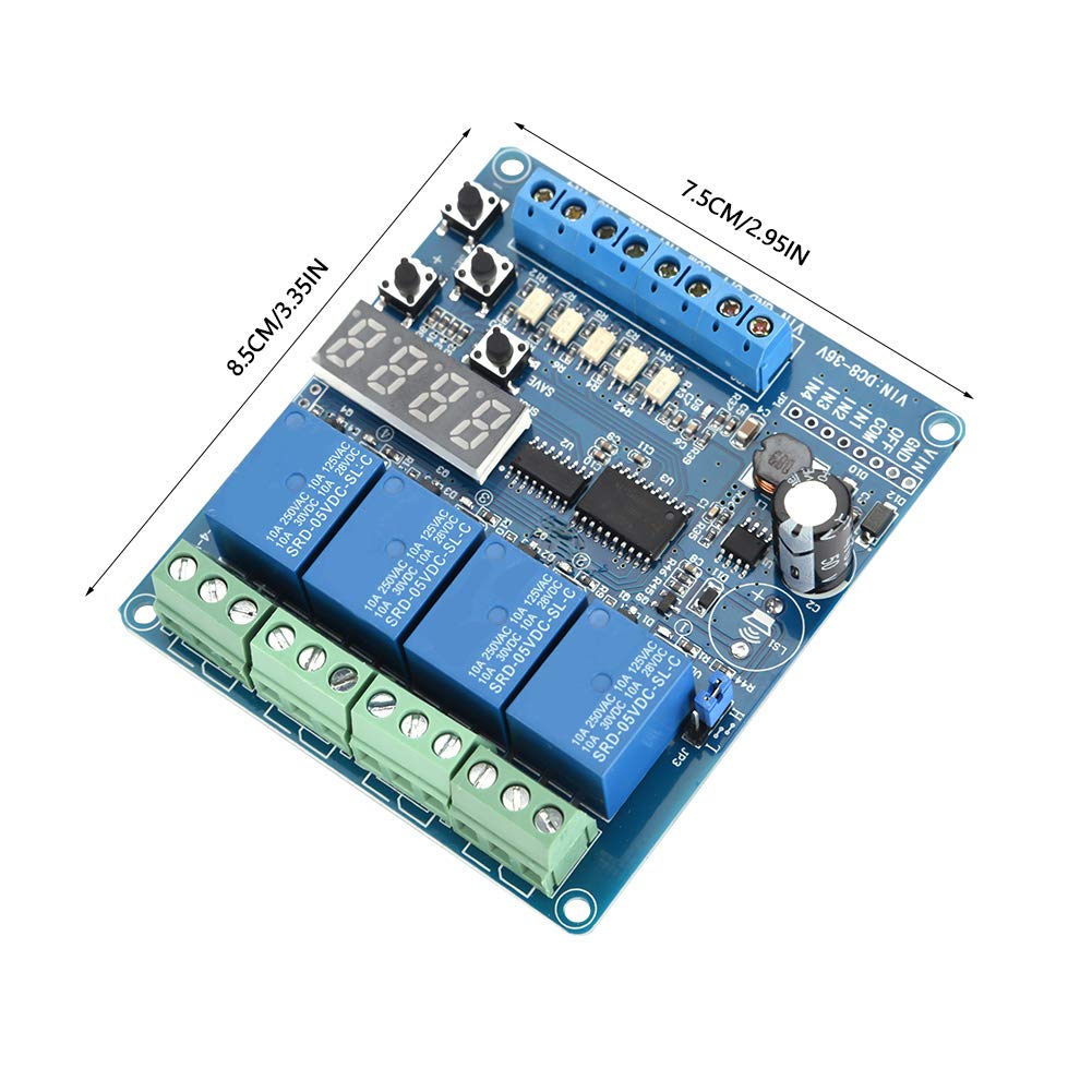 FTVOGUE Relay Module with dimensions 8.5cm x 7.5cm