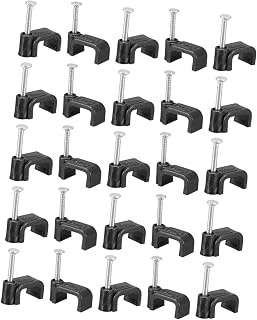 UPKOCH 100pcs Half Clamps Support Clamps for Industrial Pipe Pipes Cable Fixing Tools Cable Bundle Clips