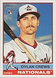 2025 TOPPS HERITAGE #247 DYLAN CREWS RC WASHINGTON NATIONALS BASEBALL OFFICIAL TRADING CARD OF MLB