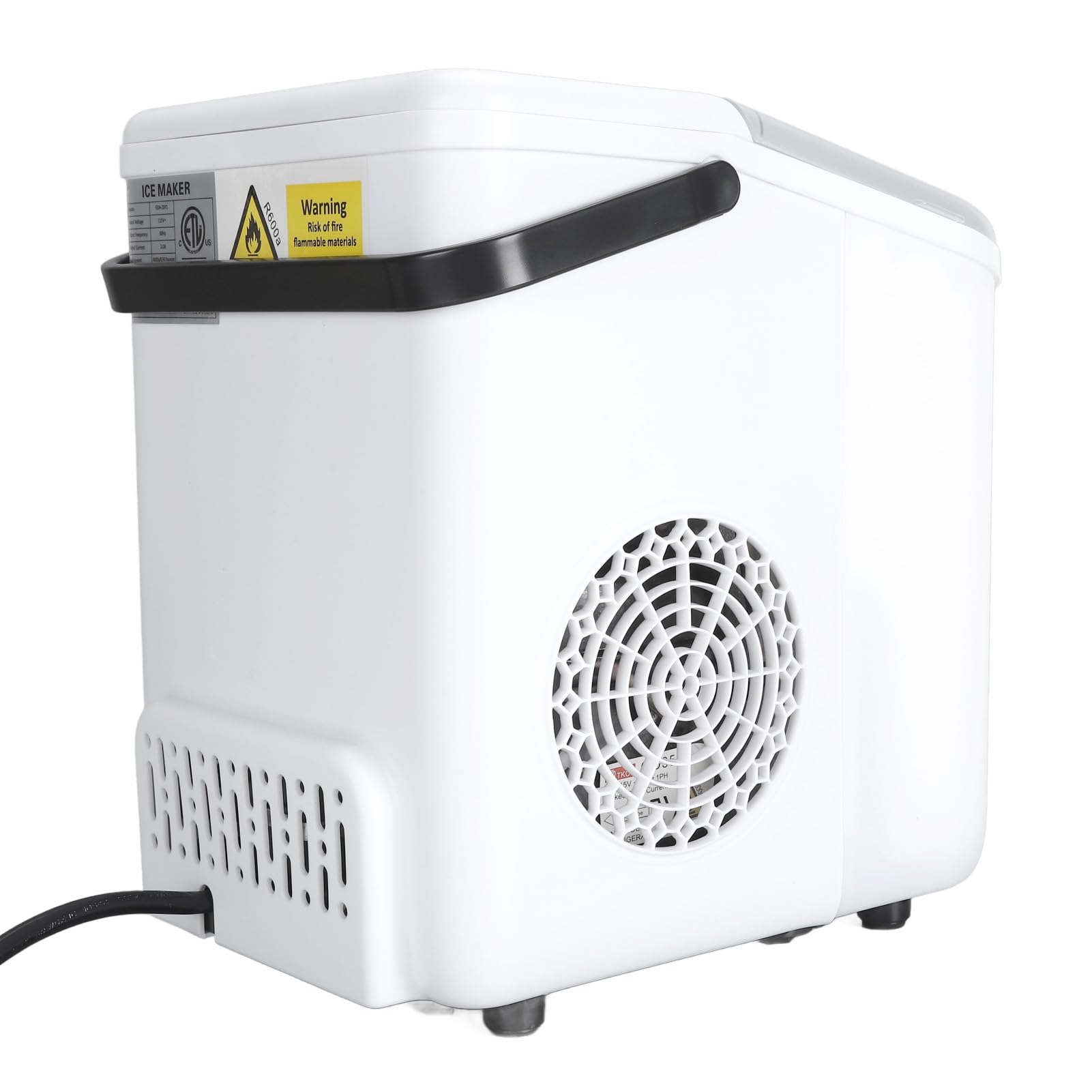 Máquina de Fabricante de Hielo de Encimera Compacta, Portátil y Eficiente para Uso Doméstico y Comercial, 9 Piezas en 7-8 Minutos, Almacenamiento de Hielo de Larga Duración, (EU