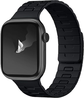Bandletic Dual-Sided Reversible Magnetic Band Compatible with Apple Watch | Flip Either Way, One Band Gives Four Looks Instant, Stronger N56 Magnet Lies Flat Safe for Gym, Camping & Office, Men Women