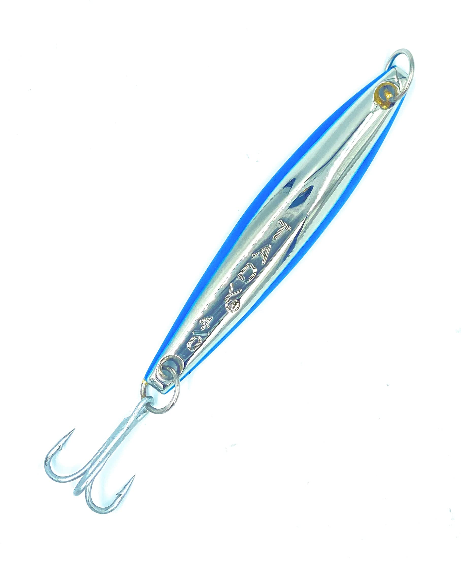Tady 4/0 Heavy Yo-Yo Iron Saltwater Lures Vertical Jigging Jig (Blue Chrome)