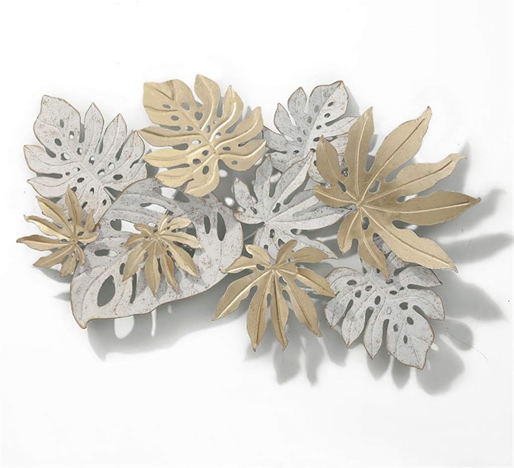 時間指定不可 鉄の壁の彫刻金属壁の彫刻アート手渡し装飾 大きな装飾 43 2 X26 4 葉の壁の装飾鉄 Cougaropen Com