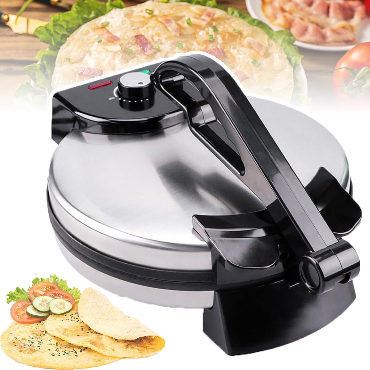 WDWDW Electric Pancake Maker - Non-stick Cooking Plates,Breakfast Machine - LED Indicator,For Baking Crepes,Muffins,Omelettes