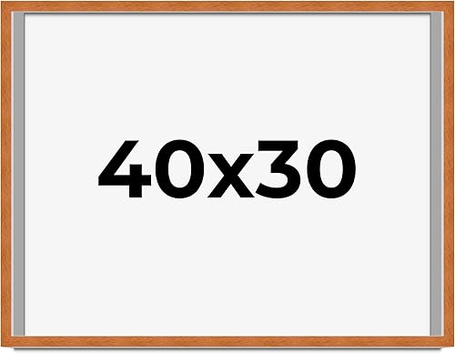 Miniatura 28 de Marco marrón de 18 x 24 pulgadas, marco de madera maciza de nuez de miel, ancho de moldeo de 0.875 pulgadas, profundidad de rabo de 0.875 pulgadas