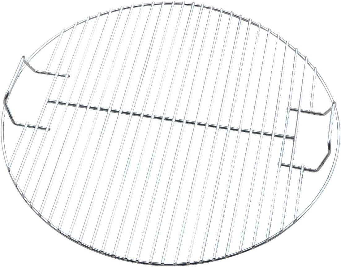 HUAJIAN Round Heavy Duty Fire grill Barbecue Grill Fire Pit Cooking Grate, 44.5cm Barbecue Grid Replacement for BBQ